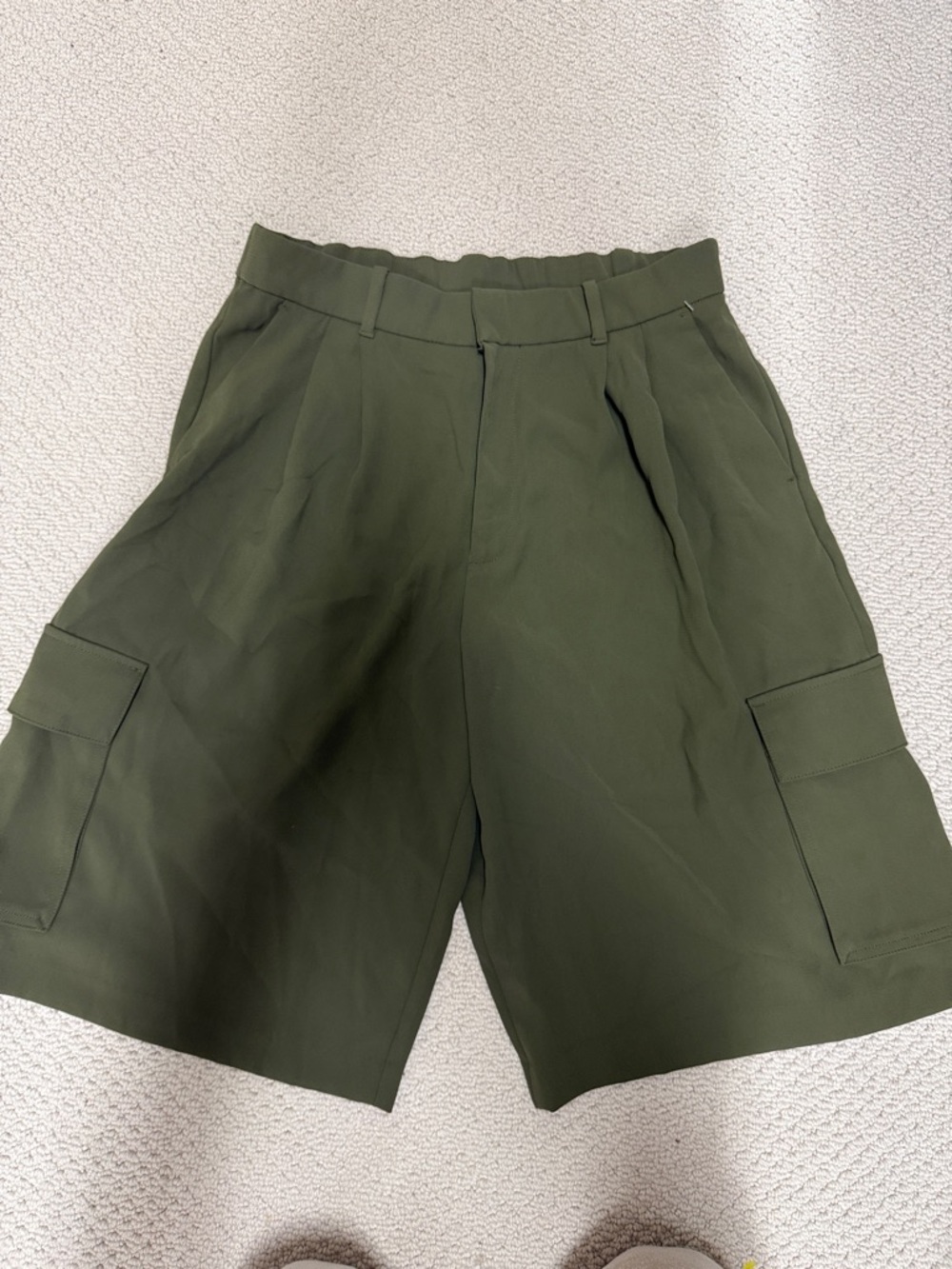 Olive Green Cargo Shorts